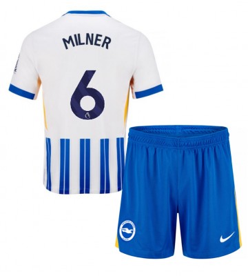 Brighton James Milner #6 Primera Equipación Niños 2024-25 Manga Corta (+ Pantalones cortos)